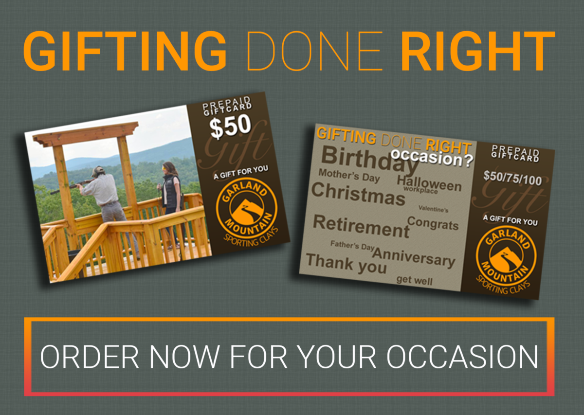 Gift Cards - Garland Mountain Sporting Clays